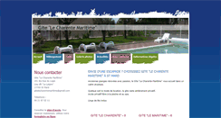 Desktop Screenshot of gitelecharentemaritime.com